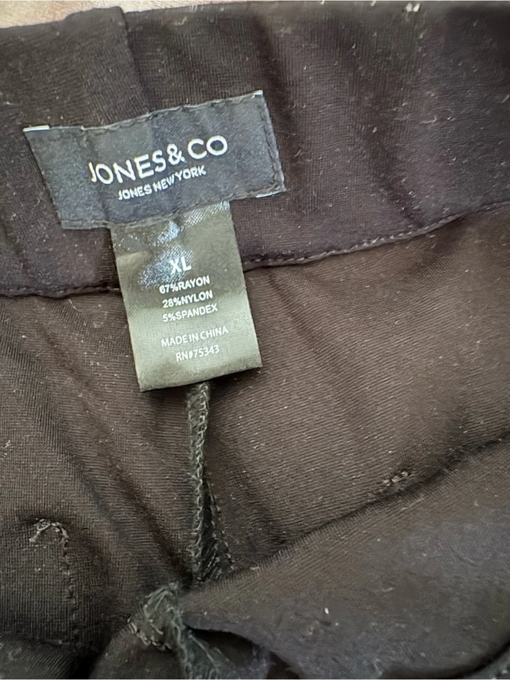 Jones New York Black Wide-Leg Dress Trousers - Picture 3 of 4